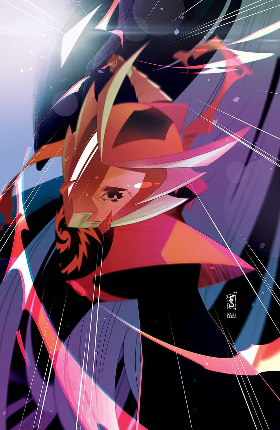 Inferno Girl Red issue 2 cover variant by Federico Sabbtini with Mafuriah