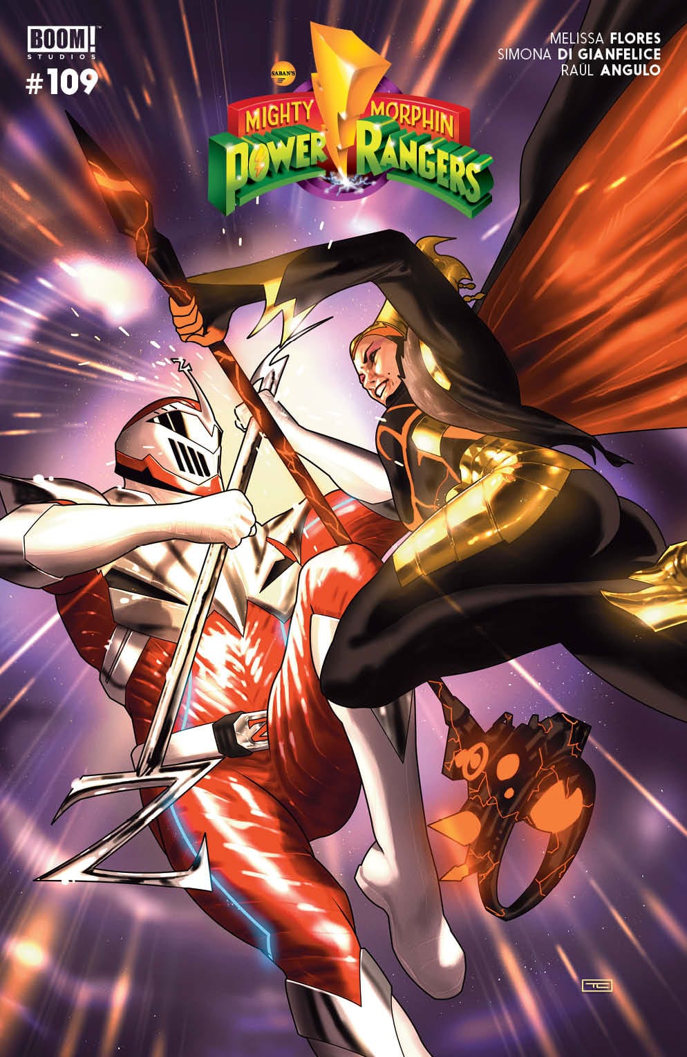 Cover for Mighty Morphin Power Rangers issue 109