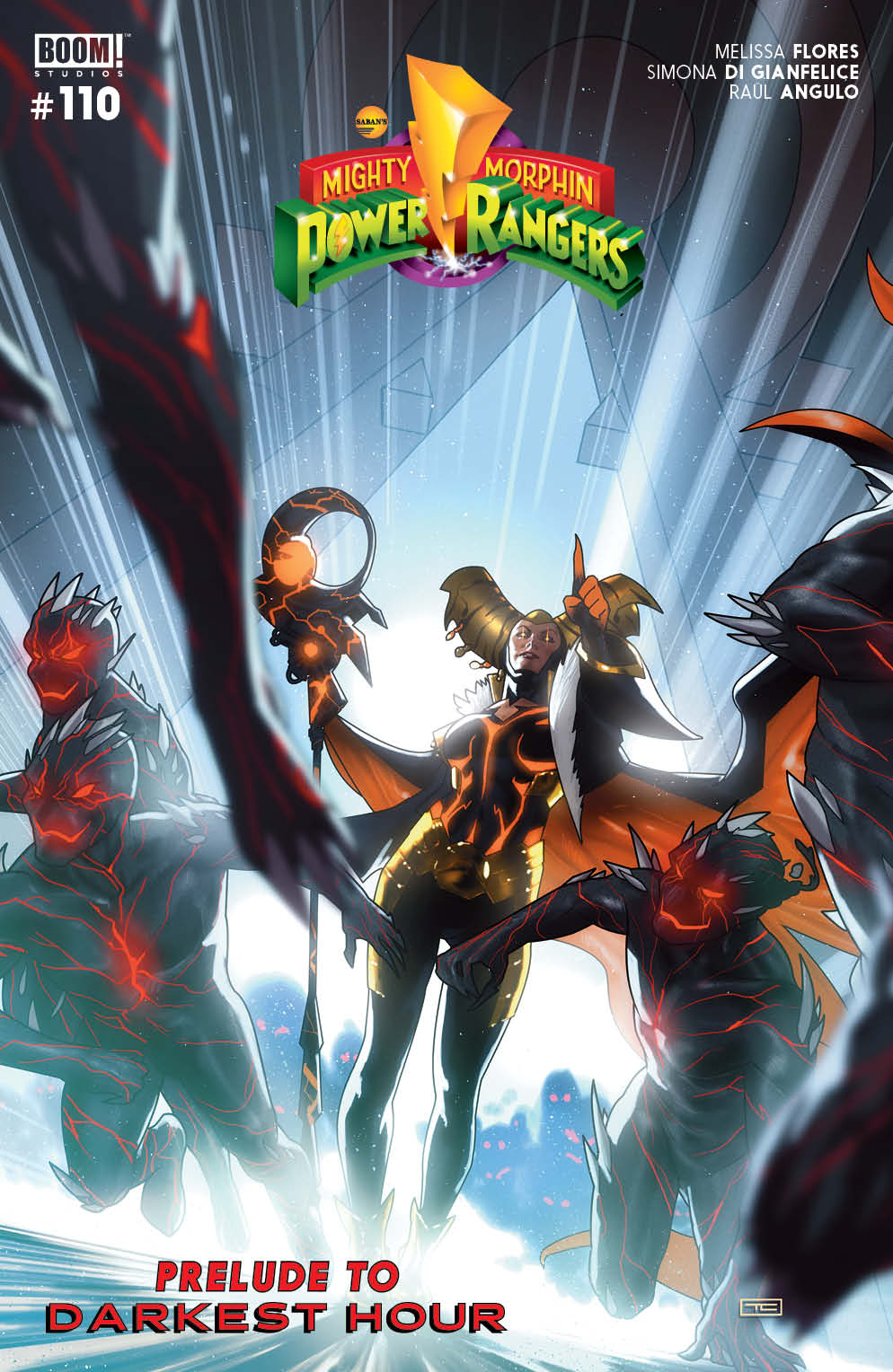 Mighty Morphin Power Rangers 110 issue cover.