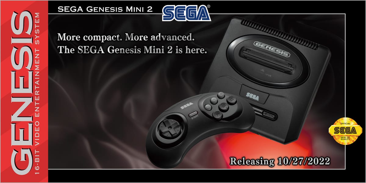 Sega Genesis Mini II to Release in North America
