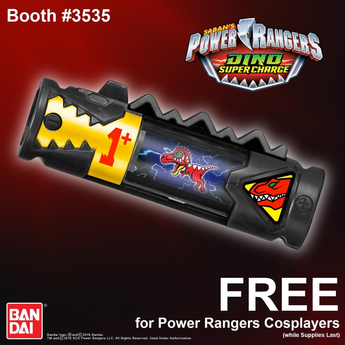 SDCC 2016: Free Limited Edition Dino Charger Promotion Announced