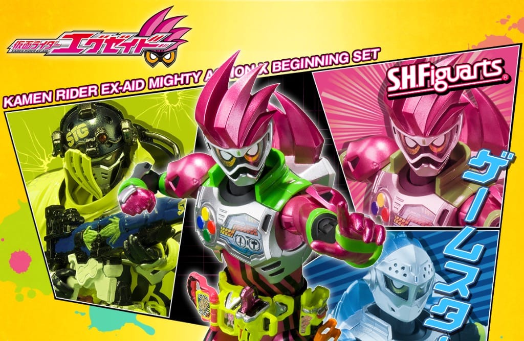 Official Images: S.H.Figuarts Kamen Rider Ex-Aid Mighty Action X Beginning Set
