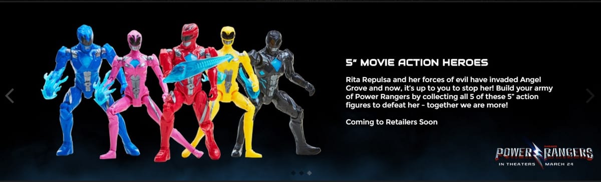 New Lionsgate Power Rangers Toys Revealed
