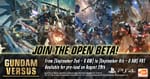 Western Gundam Versus Open Beta Announced