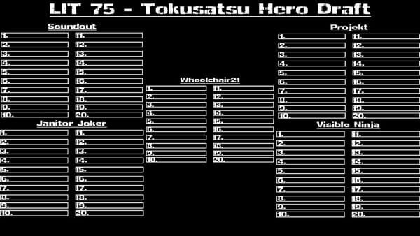 Los Ingobernables de Tokusatsu Ep 75 – The Tokusatsu Hero Draft