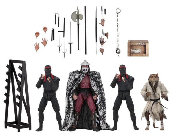 NECA Announces TMNT 1990 Movie “The Capture of Splinter” 4-Pack
