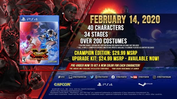 Street Fighter V: Champion Edition Trailer
