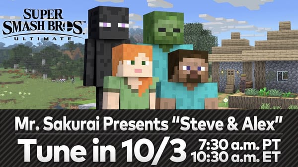 Super Smash Bros. Ultimate Steve Character Presentation Streamed