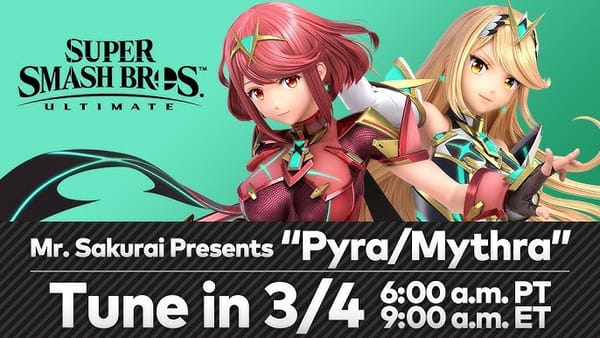 Super Smash Bros. Ultimate Pyra/ Mythra Character Presentation Streamed