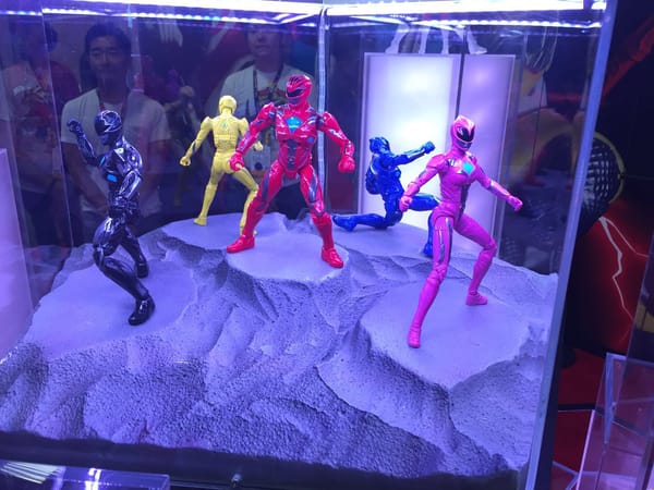 SDCC: Bandai America’s Power Rangers Display – Features Power Rangers Movie Figures