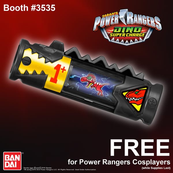SDCC 2016: Free Limited Edition Dino Charger Promotion Announced