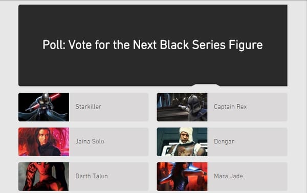 Star Wars The Black Series 6 Inch Fan Poll Final Voting Begins