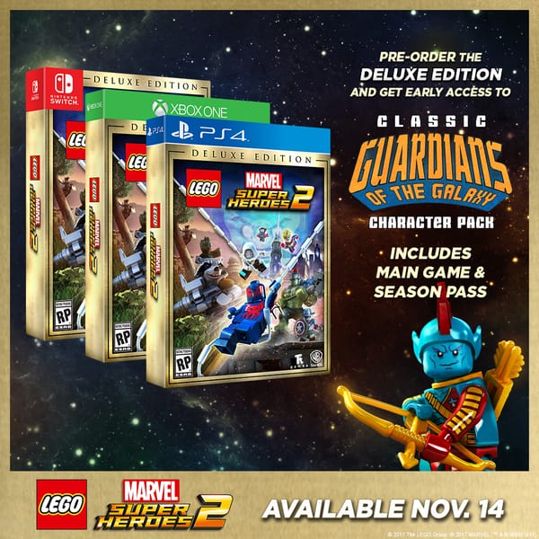Lego Marvel Super Heroes 2 Deluxe Edition Announced