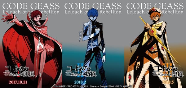 Code Geass Movie Trilogy Home Video Trailer Streamed