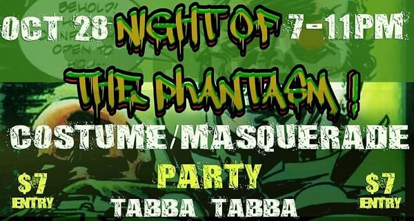Events: Night of the Phantasm Costume Party, October 28