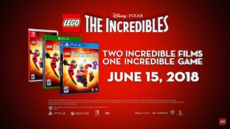 Lego The Incredibles Announcement Trailer Streamed