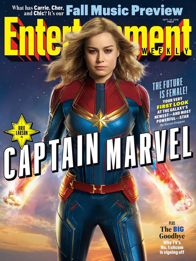 Captain Marvel Entertainment Weekly Cover