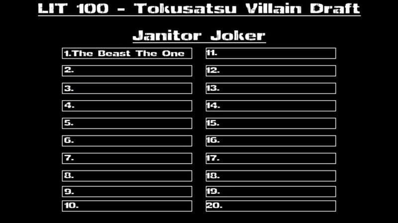 Los Ingobernables de Tokusatsu Ep. 100 – The Tokusatsu Villain Draft