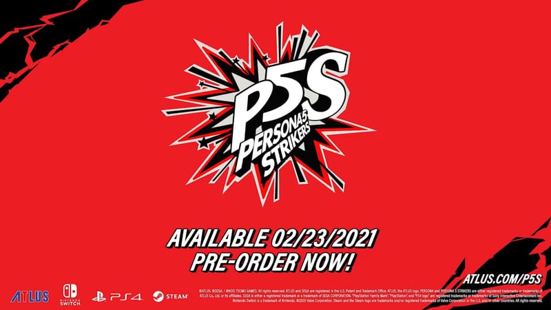 Persona 5 Strikers Western Release Announced