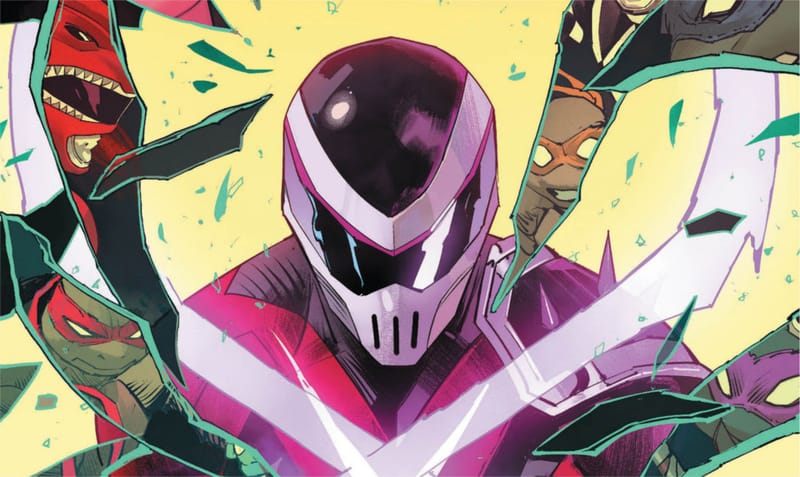 [Press Release] SHREDDER vs RANGER X in MIGHTY MORPHIN POWER RANGERS/ TEENAGE MUTANT NINJA TURTLES II #3