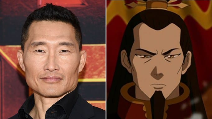 Picture is Daniel Dae Kim on left side, Fire Lord Ozai on right side.